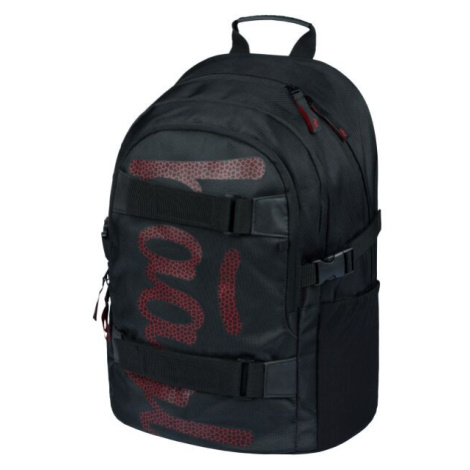 BAAGL SKATE RED Školský batoh, čierna, veľkosť