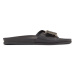 Tommy Hilfiger Šľapky Th Hardware Leather Flat Sandal FW0FW07940 Čierna