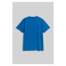 Tričko Woolrich Embroidered Logo T-Shirt Snorkel Blue