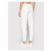 Calvin Klein Teplákové nohavice Essential Rib K20K203347 Biela Slim Fit