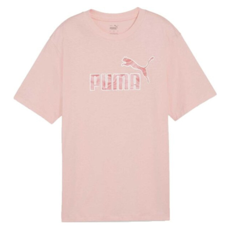 Puma ESSENTIALS + MARBELEIZED Dámske tričko, ružová, veľkosť