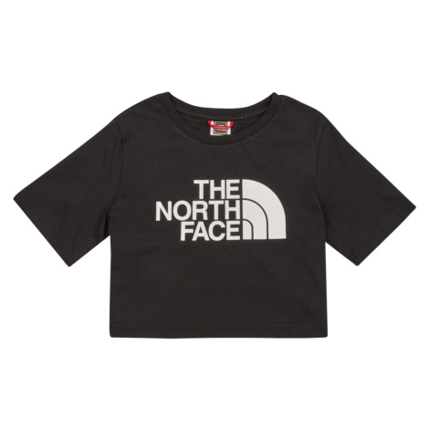 The North Face  Girls S/S Crop Easy Tee  Tričká s krátkym rukávom Čierna