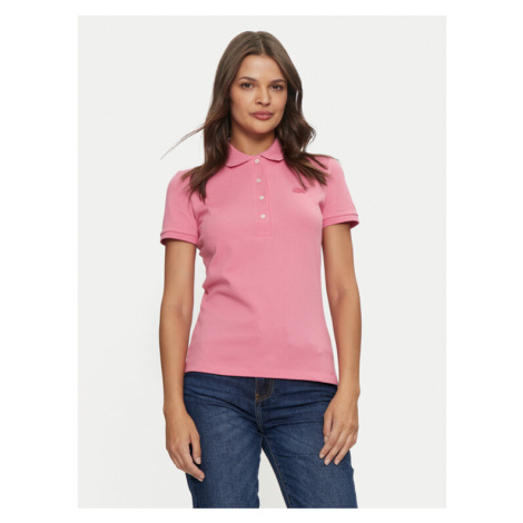 Lacoste Polokošeľa PF5462 Ružová Slim Fit