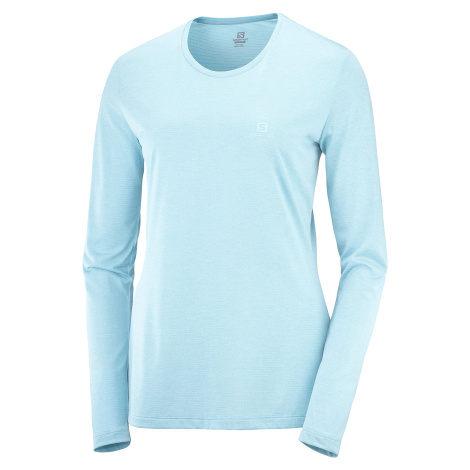 Dámské tričko Salomon Agile LS Tee Crystal Blue