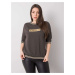 Dark khaki sweatshirt of larger size with Kendal slogan