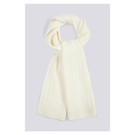 ŠÁL GANT D2. CABLE SCARF CREAM