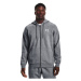 Pánska tréningová mikina so zipsom UNDER ARMOUR UA Essential Fleece FZ Hood-GRY-1373881-012