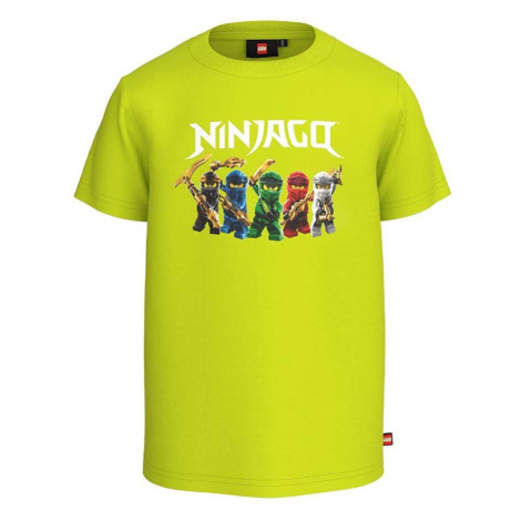 Detské bavlnené tričko Lego x Ninjago zelená farba Lego Wear