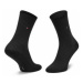Tommy Hilfiger Súprava 2 párov vysokých dámskych ponožiek 701210526 Čierna
