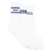 3PACK Hugo Boss Socks White