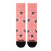 Ružové vzorované ponožky Zaláskovaná púpava