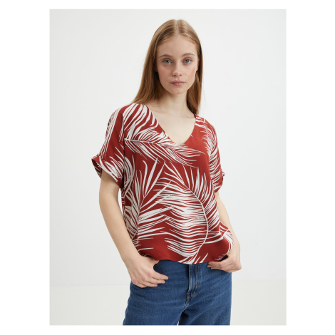 Brick patterned blouse ONLY Augustina - Women