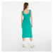 Šaty Urban Classics Ladies Rib Top Dress Fern Green