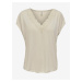 Beige Women's T-shirt with lace ONLY Free - Women