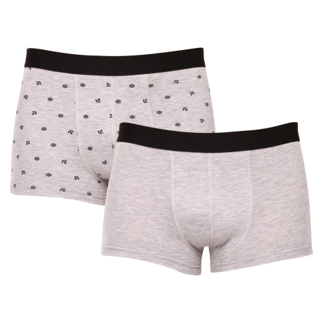 2PACK Mens Shorts Molvy grey