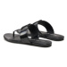 Calvin Klein Jeans Žabky Flat Sandal Slide Toepost Mg Met YW0YW01342 Čierna