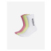 adidas Performance Half-Cushioned Vertical Crew Ponožky 3 páry Ružová Žltá Biela