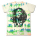 Bob Marley tričko Black & White Logo Biela