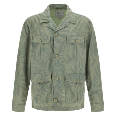 Bunda Woolrich Tropical Print Overshirt Sage Flower