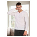 41878 Dewberry V Neck Mens Sweater-WHITE