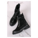 Čierne šnurovacie topánky 2-25207