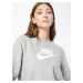 Nike Sportswear Mikina  sivá melírovaná / biela