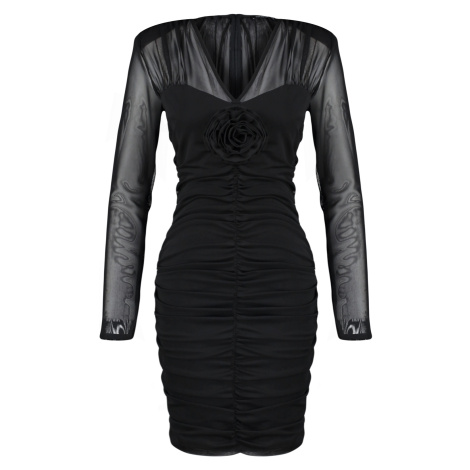 Šaty s dlhým rukávom Trendyol