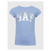 Modré dievčenské tričká logo GAP, 2ks