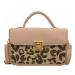 Krémová leopardia kabelka pre dámy