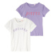 lupilu® Dievčenské tričko, 2 kusy (fialová/biela)