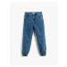 Koton Jogger Jeans with Pockets Cotton - Jegging Jeans with an Adjustable Elastic Waist.