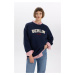 DEFACTO Relax Fit Crew Neck Thick Sweatshirt