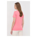 Bavlnené tričko BOSS ružová farba,,50468356