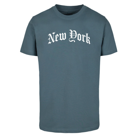 New York Texting Tee dustyblue mister tee