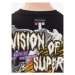 Vision Of Super Tričko VS00548 Čierna Regular Fit