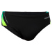 Chlapčenské slipové plavky 900 Yoke čierno-zelené