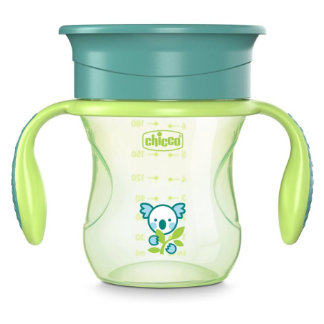 Chicco Hrnček Chicco 360 s držadlami 200 ml, zelený 12m+