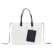 Tommy Hilfiger Kabelka Iconic Tommy Tote Perf AW0AW16104 Biela