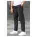 Madmext Fabric Parachute Black Basic Men's Trousers 6513