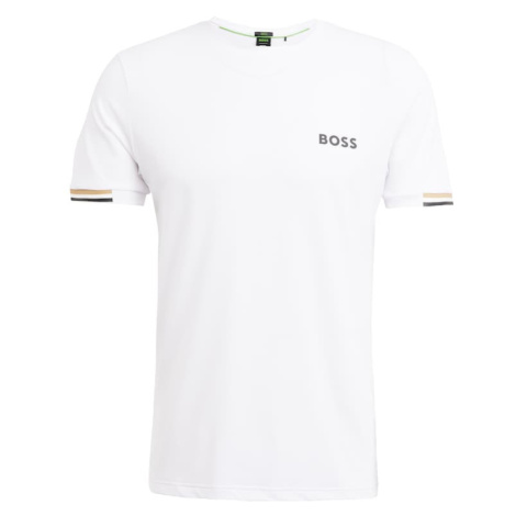 BOSS Tričko  čierna / biela Hugo Boss