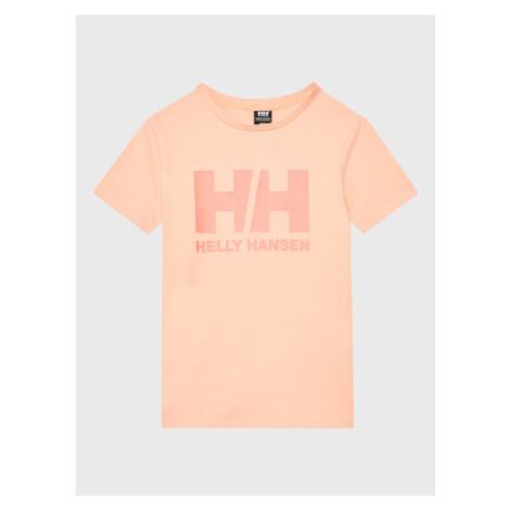 Helly Hansen Tričko Logo 41709 Oranžová Regular Fit