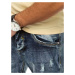 Modré pánske dierované džínsy UX2945