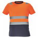 Cerva Pánske reflexné tričko MONZON - Oranžová / tmavomodrá