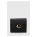 Kožená peňaženka Coach dámsky, čierna farba