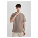 DEFACTO Boxy Fit Crew Neck Short Sleeve Basic T-Shirt