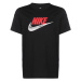 Nike Sportswear Tričko 'Futura'  sivá / červená / čierna / biela