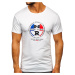 Men's T-shirt with print SS11092 - white