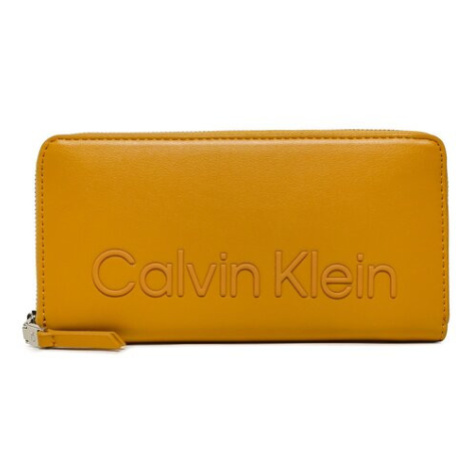 Calvin Klein Veľká dámska peňaženka Ck Set Za Wallet Lg K60K610263 Žltá