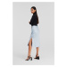 Sukňa Karl Lagerfeld Karl Charm Soft Skirt Cashmere Blue