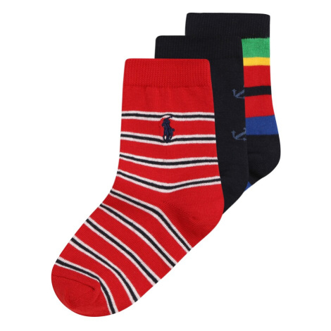 Polo Ralph Lauren Ponožky  modrá / zelená / červená / čierna